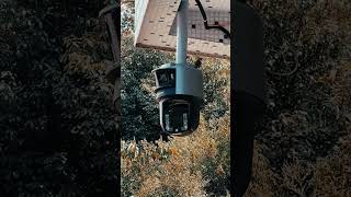 Close-up of Hikvision Pan Tilt Zoom Camera with Smart AI Detection #hikvision #security #ptz