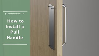 How to Install a Pull Handle