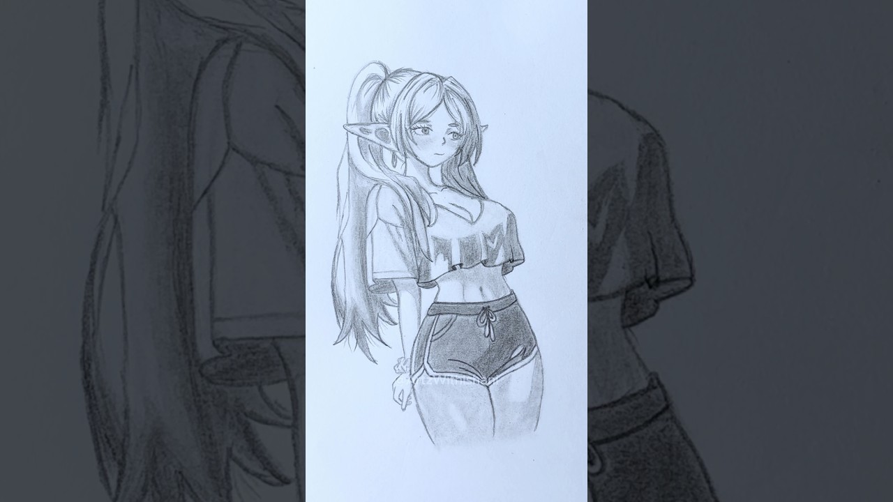 ✨ Let’s Try a New Female Anime Character 😍 | Drawing Challenge 🎨 #animeart #artzwithishani #drawing