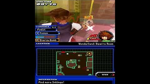 Kingdom Hearts Re:coded (DS) Part 14 Wonderland - Hedge Maze and Bizarre Room