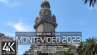 【4K 60fps】 VIRTUAL WALKING TOUR:  «Montevideo  Capital of Uruguay 2023»  ORIGINAL SOUNDS  ASMR