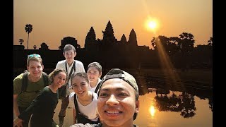 Travel with Japanese companions + met Austria friend by surprised!! Angkor Wat Cambodia [Day 3]