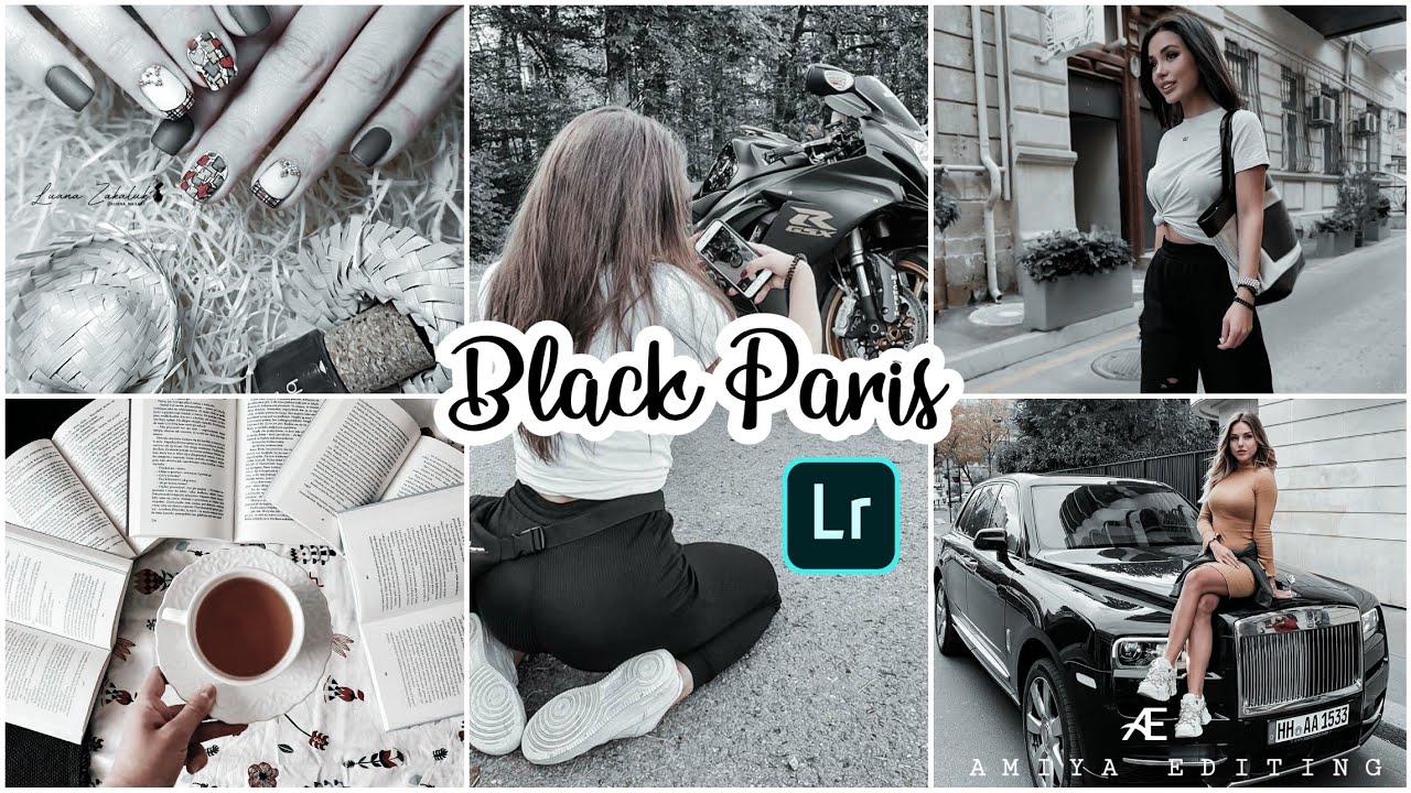 BLACK PARIS Presets | Lightroom Mobile Presets  DNG | Black Tone Preset | Black Preset ♛