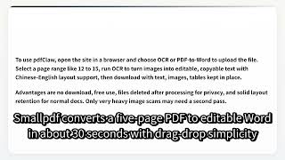 Video Guide: OCR Only Selected PDF Pages Before Word Conversion with pdfClaw
