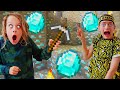 WHO CAN FIND DIAMONDS FIRST? MINECRAFT Gaming w/ The Norris Nuts