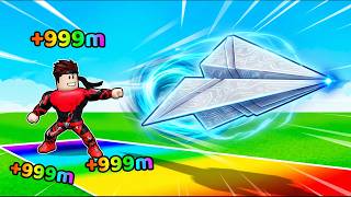 ЭВОЛЮЦИЯ ЗАПУСКА БУМАЖНЫХ САМОЛЕТИКОВ В Paper Plane Training РОБЛОКС !