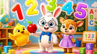 1 to 5 Numbers Song 🐰✨ | Fun Learning for Kids with Bunny Boo 🎶