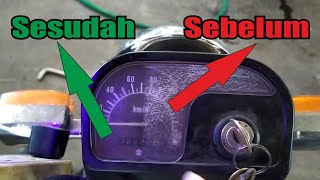 Mika Spedometer yang Retak / Buram Jadi Mengkilap Lagi