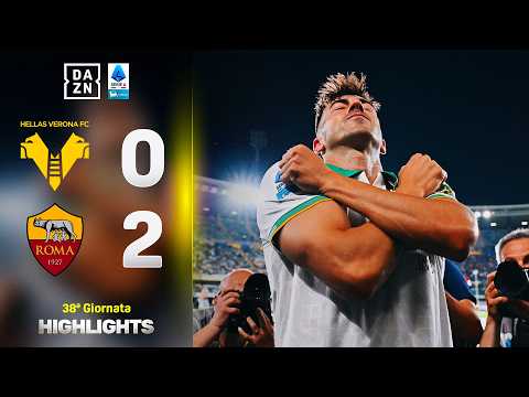 Video MALEN+EL SHA, GASPERINI è in CHAMPIONS: Verona-Roma 0-2 | Serie A Enilive | DAZN Highlights