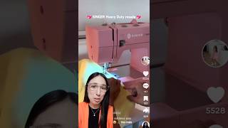 La nueva máquina de coser rosa de Singer 🤭 #heavyduty #singermachine #costura #diydecostura #sewing