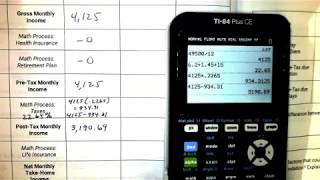 8.1 part 1 - Salary Monthly Take Home Pay