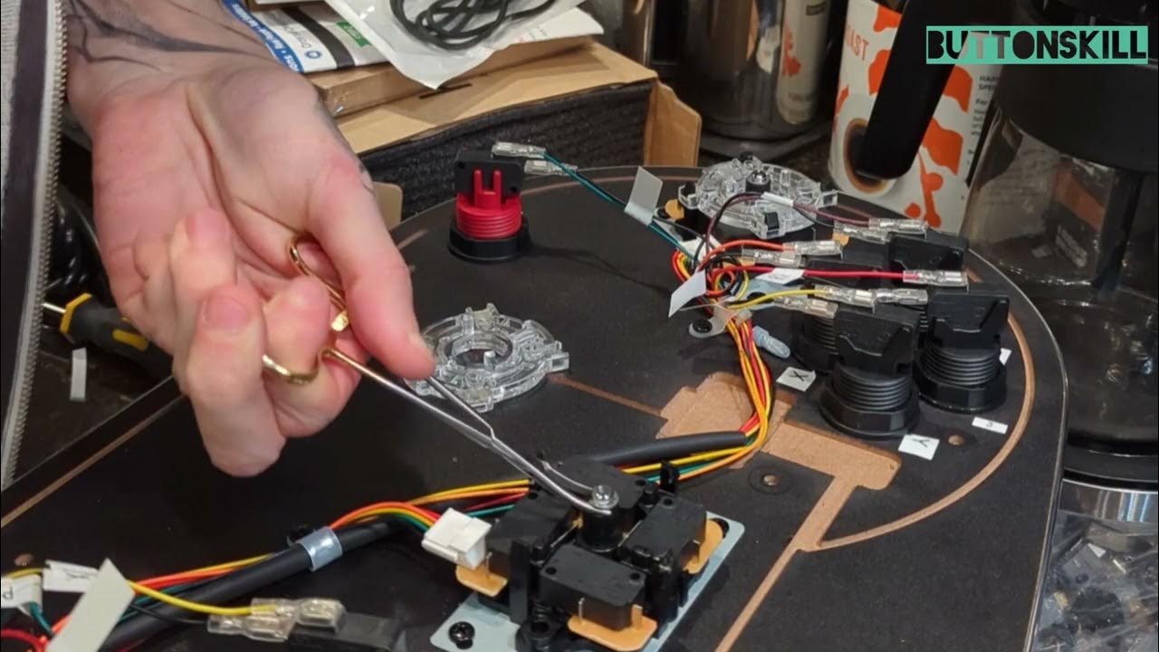 How to remove a Cclip to replace an arcade joystick shaft or spring