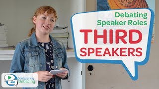 Conquering Debating - Third Speakers