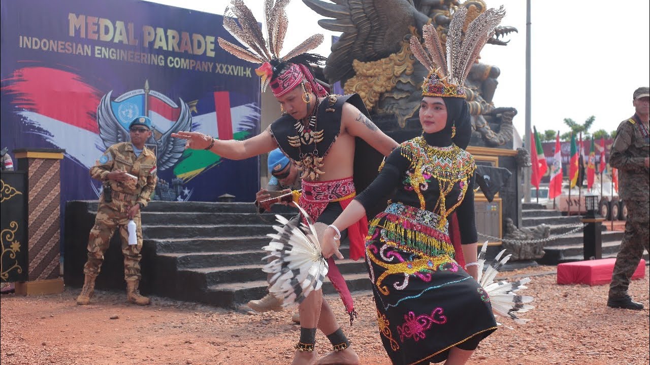 medal parade indonesian contingent minusca 2025