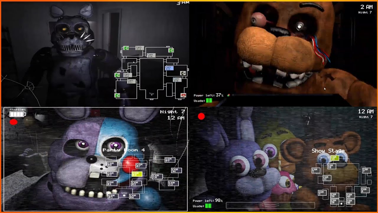 FNaF 2 Animatronics In Five Nights At Candy's Remastered (Mods) by  ZBonnieXD - Game Jolt