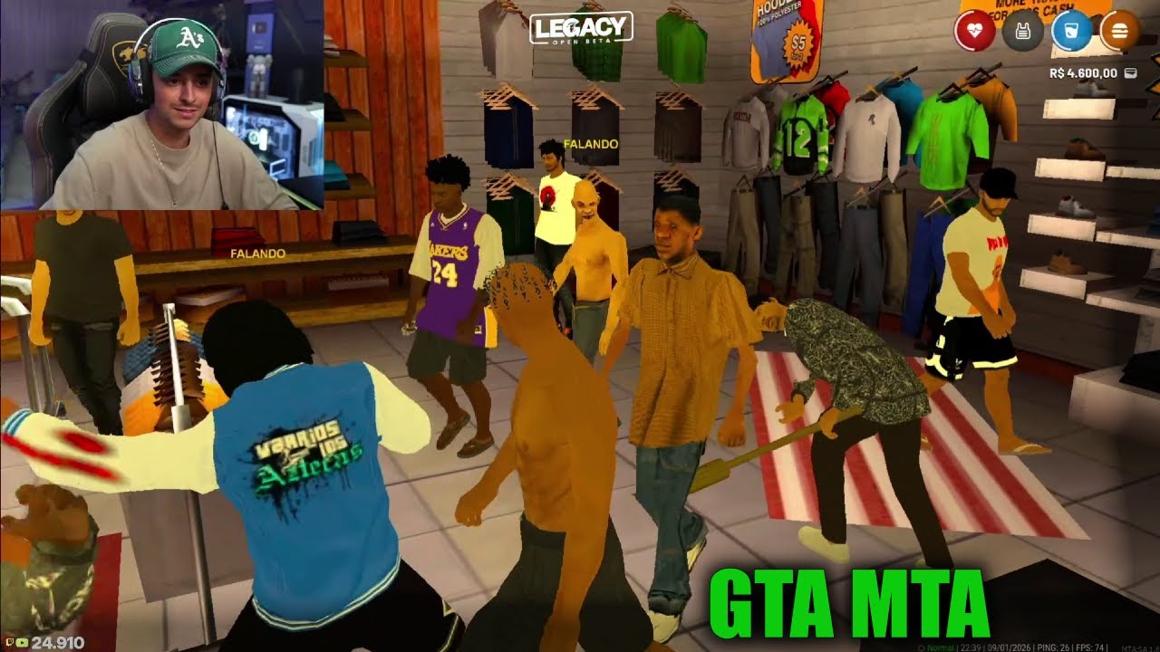PRIMEIRA VEZ DO CORINGA JOGANDO MTA GTA RP