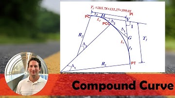 Compound Curve for Highway Horizontal Alignment | NCEES Civil Engineering PE Exam [Section 5.2.2]