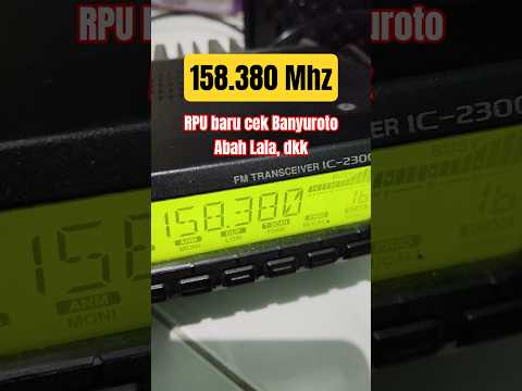RPU 158.380 Mhz input 169.380 Mhz Sawangan RPU di Merbabu