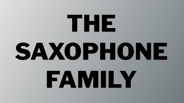 The saxophone family | All of the different saxophones