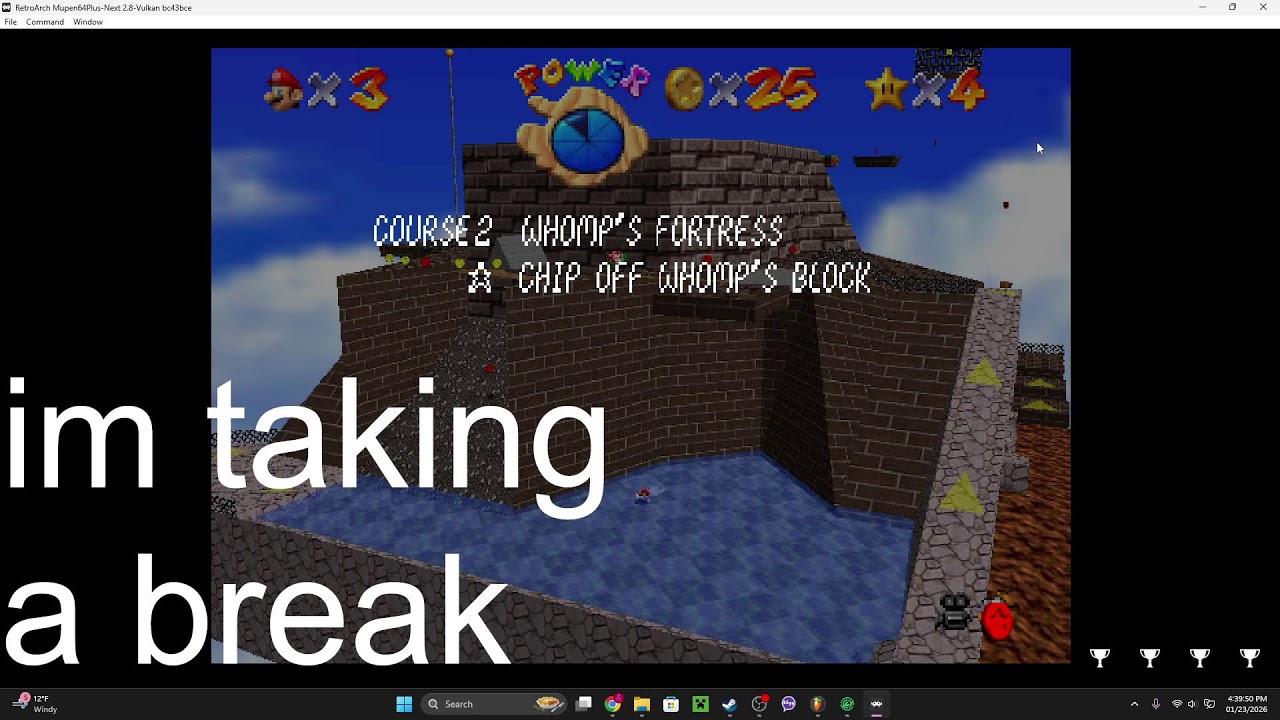getting achievements on mario 64