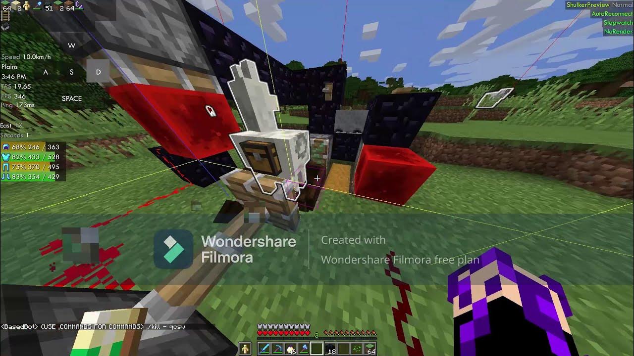 how to dupe on 2b2t.jp using Salhack YouTube