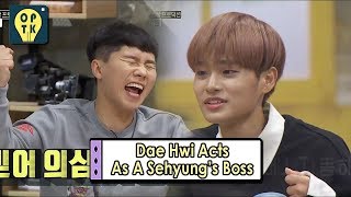 [Oppa Thinking - Wanna One] Dae Hwi Acts As A Sehyeong's Boss, 오빠생각20170911 screenshot 4