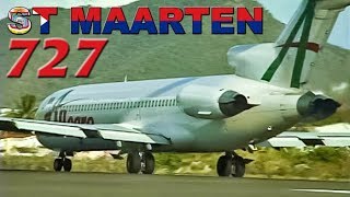 Allegro Boeing 727 in/out of ST MAARTEN (2000)