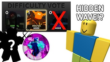 If Molten Mode Had Hidden Wave (TDS MEMES) - Roblox