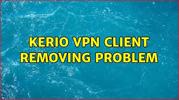 Ubuntu: Kerio VPN client removing problem