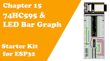 Chapter 15 74HC595 & LED Bar Graph Starter Kit for ESP32