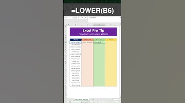 Master Text Case Functions in Excel: UPPER, LOWER, PROPER, and More! #howto #tutorial
