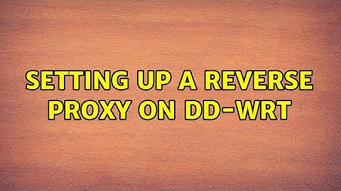 Setting up a reverse proxy on DD-WRT (2 Solutions!!)