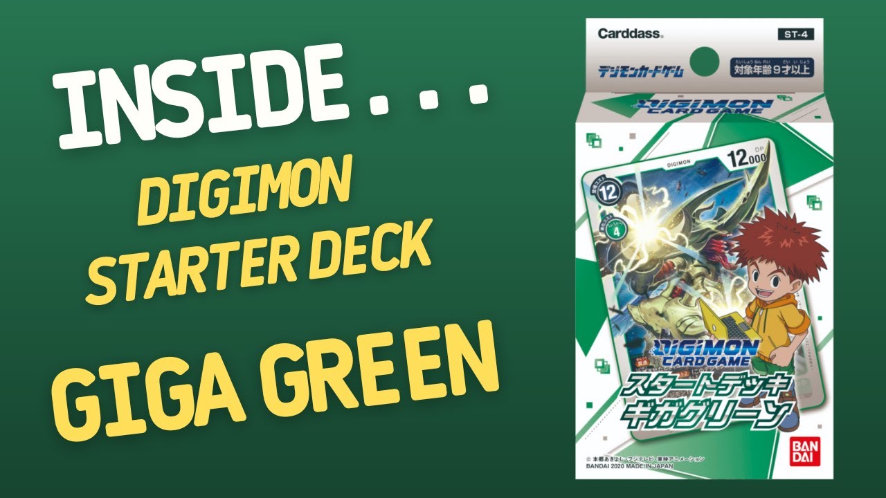 DIGIMON Giga Green Starter Deck ST4 | Inside with Joo Ricardo Ep119