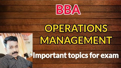 Operations Management//important topics//BBA 6th semester//Calicut University//lijuzz classess