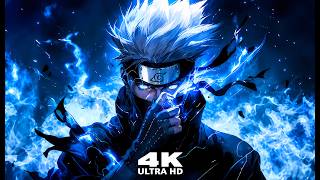 Kakashi Hatake ⚡ Blue Lightning | 4K Anime Live Wallpaper | 1 Hour
