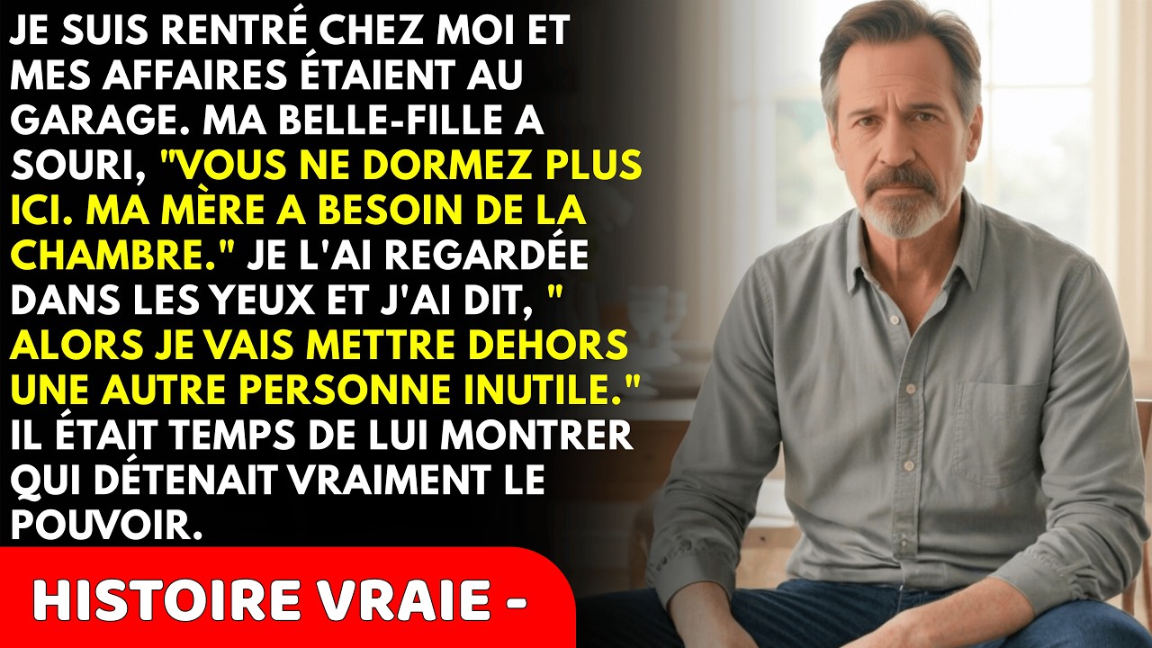 Ma Belle-Fille A Mis Mes Affaires Au Garage Pour Installer Sa Mère. Elle L'a Aussitôt Regr...