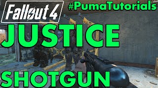 FALLOUT 4: Unique Weapons Guide - How to get the Justice Combat Shotgun #PumaTutorials