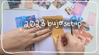 2023 BULLET JOURNAL SETUP | simple plan with me for the new year!