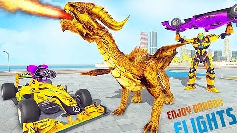 DRAGON - ROBOT - CAR GAME - ROBOT TRANSFORMING GAMES - 2020 - ANDROID GAMEPLAY
