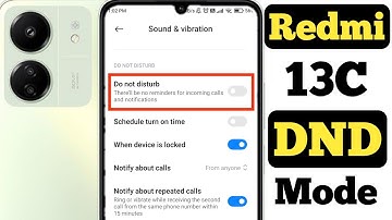 How to enable Do not disturb mode in Redmi 13C || Redmi 13C me do not disturb kaise on kare |