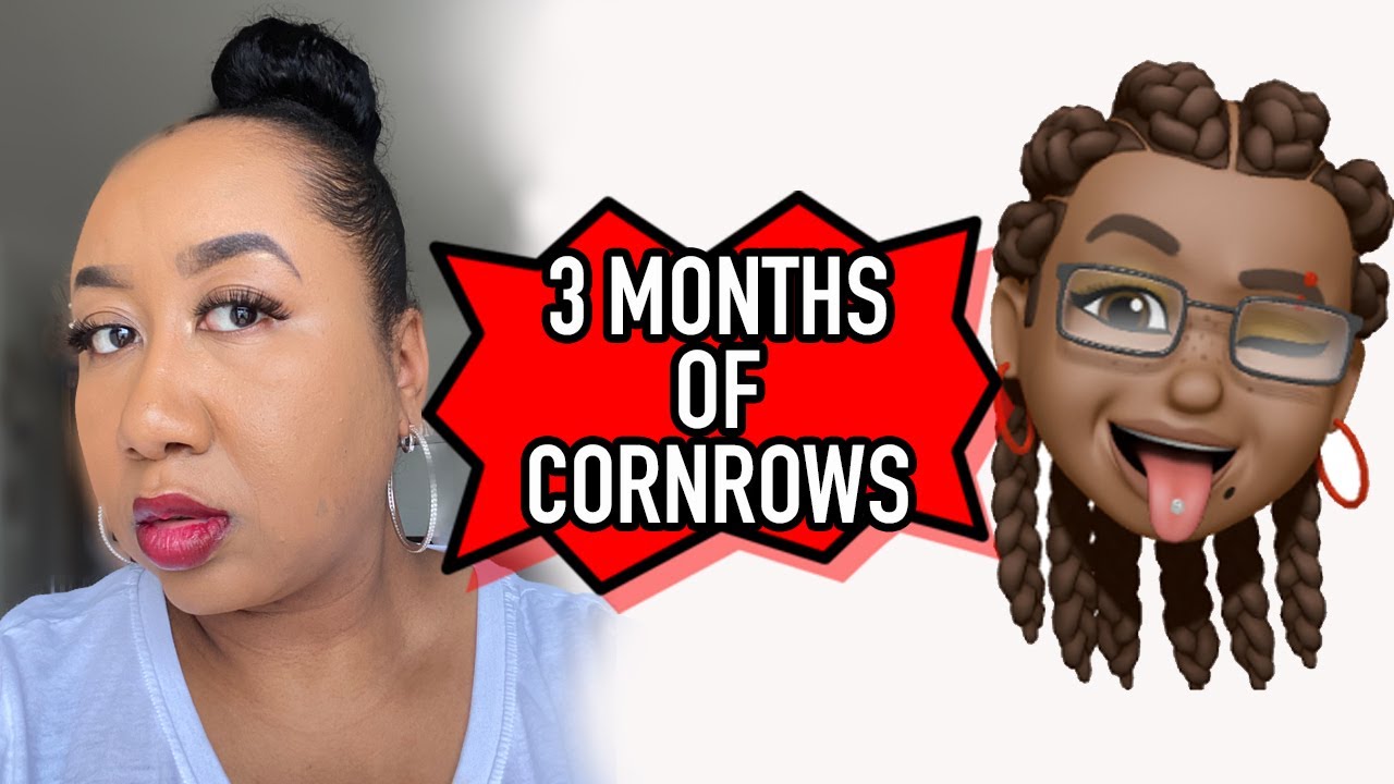 CORNROWS FOR HAIR GROWTH || Take The 3 Month Challenge - YouTube