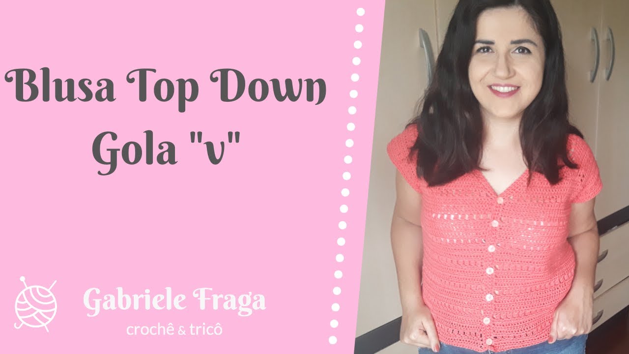 BLUSA TOP DOWN GOLA V -  PARTE 01
