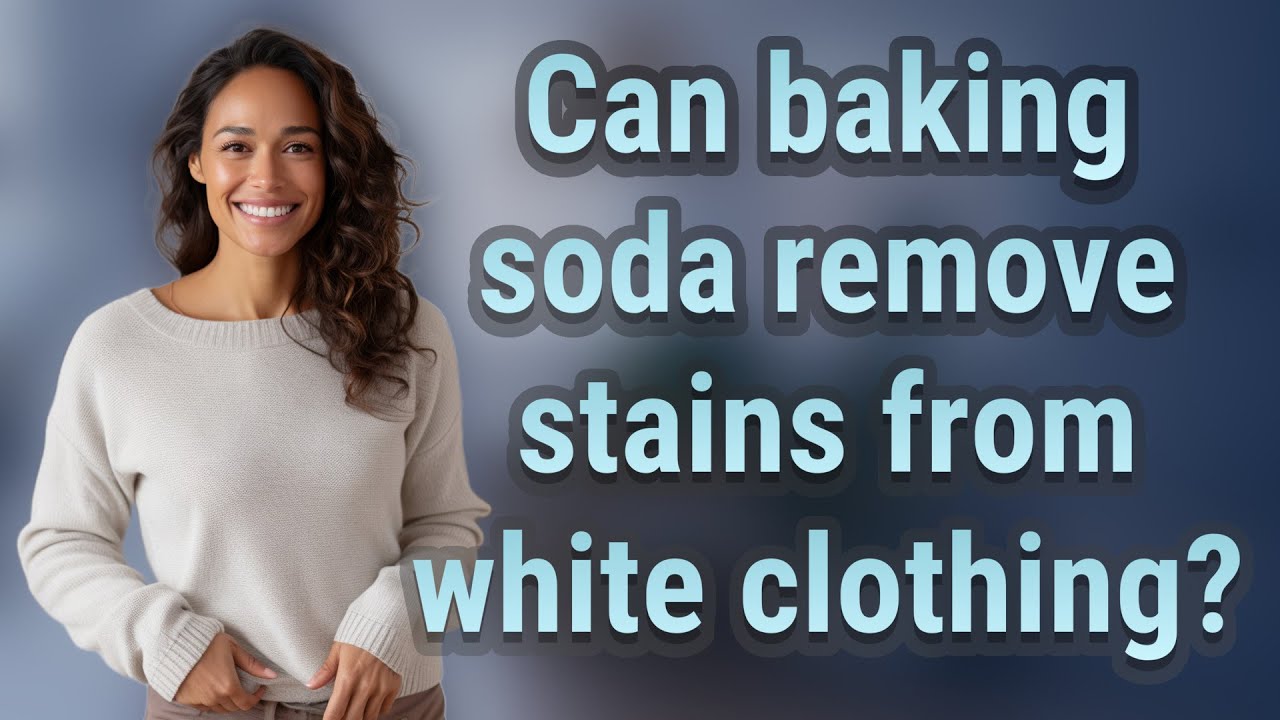 Can baking soda remove stains from white clothing? - YouTube