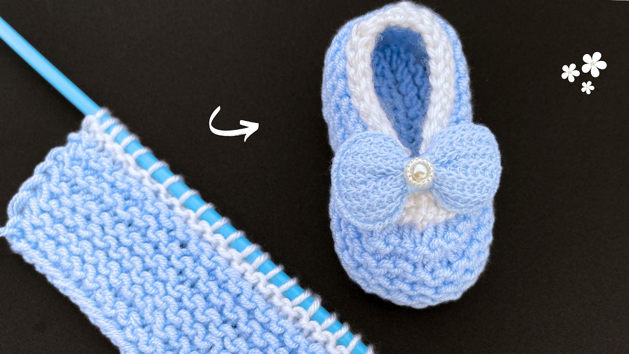 ПРОСТАЯ И ЛЕГКАЯ ВЯЗАНИЕ ТУФЛИ