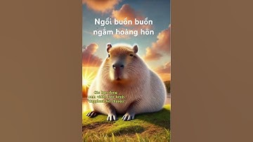Capybara cô đơn dưới hoàng hôn 🫥🫥🫥🫥🫥