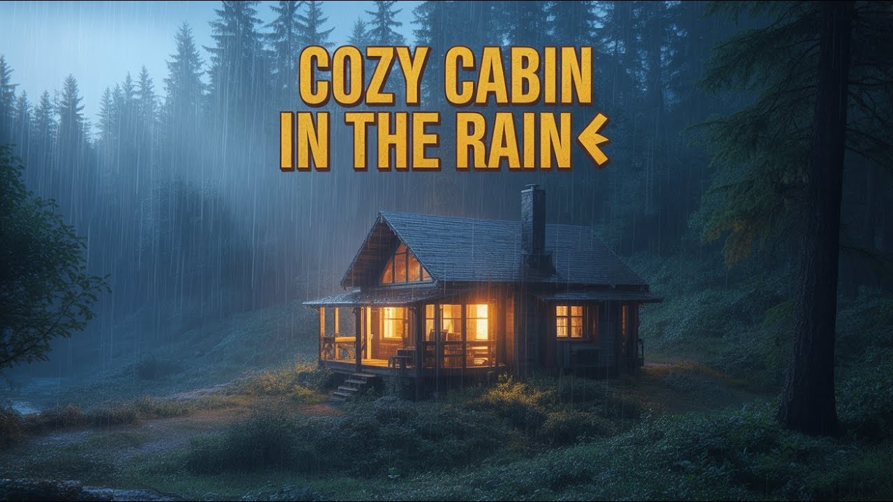 Cozy Cabin in the Rain 🌧️ | Relaxing Rain Sounds for Sleep & Study ...