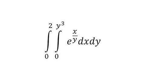 Evaluate a Double Integral Over a General Region with Substitution - f(x,y)=e^(x/y)