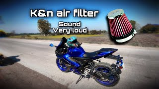 R15 V4 k&n air filter very loud sound
