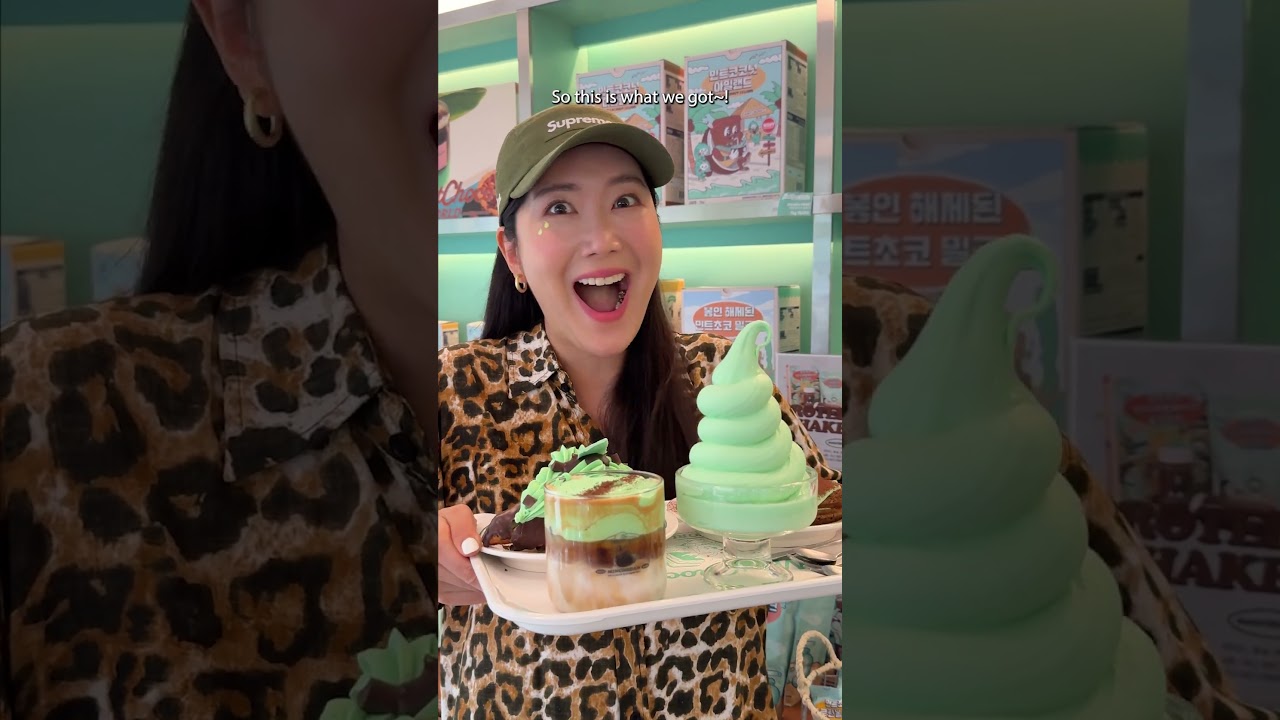 ?CALLING OUT ALL MINT CHOCOLATE LOVERS! Mint Choco Cafe in Seoul 