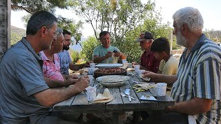Perfect Dinner Party for Friends | Lamb Meat with Vegetables on Wood-fired Oven